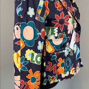 NWT Love Moschino LOVE Print Blazer Jacket